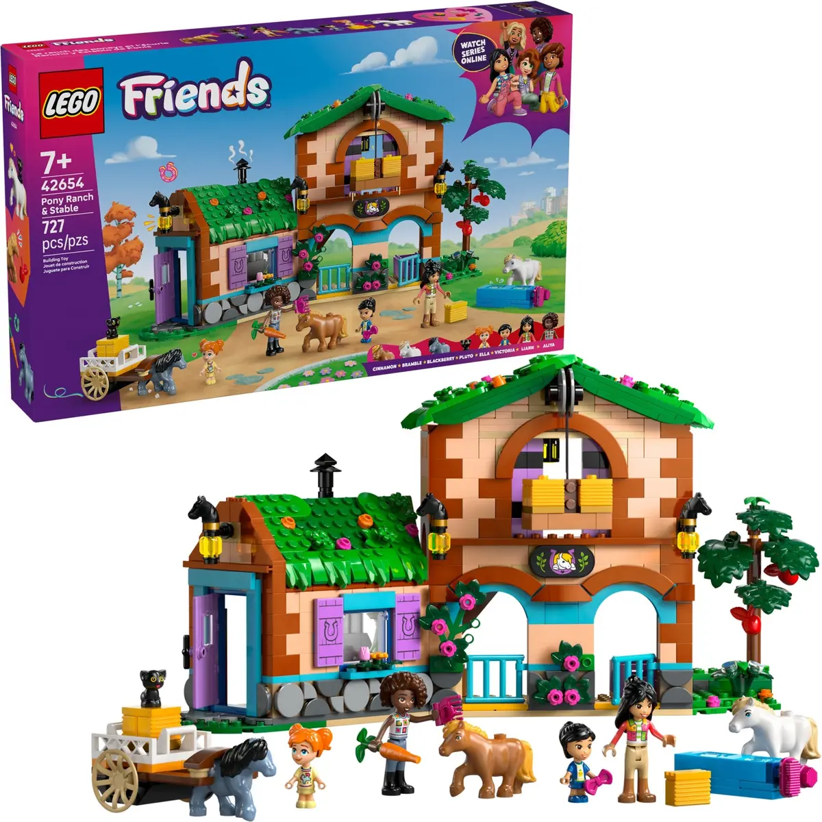 LEGO Friends 42654 Pony Ranch & Stable set, image 3
