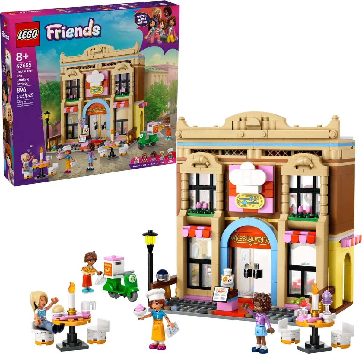 LEGO Friends 42655 Restaurant and Cooking School set, image 3