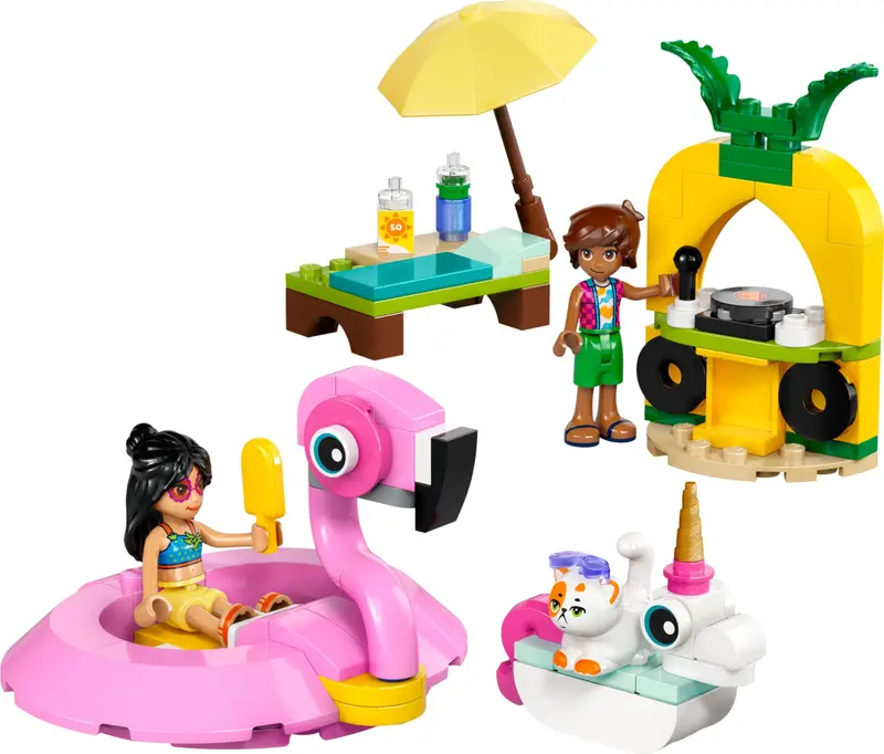 LEGO Friends 42658 Unicorn & Flamingo Pool Party set