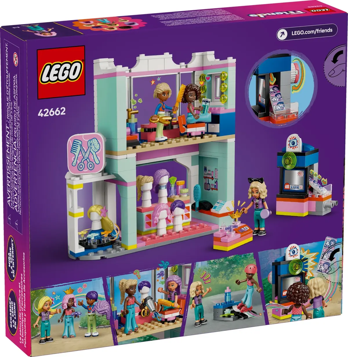 LEGO Friends 42662 Hair Salon and Accessories Store set, image 2