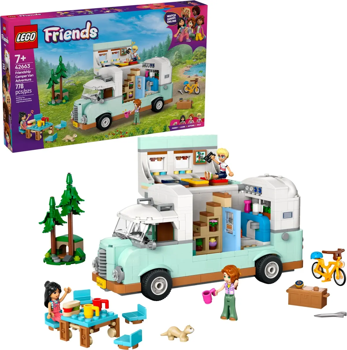LEGO Friends 42663 Friendship Camper Van Adventure set, image 3
