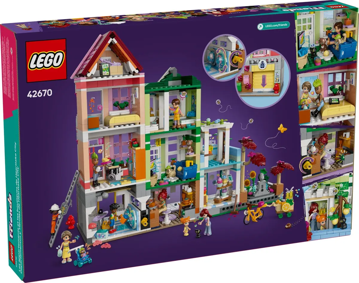 LEGO Friends 42670 Heartlake City Apartments and Stores set, image 2