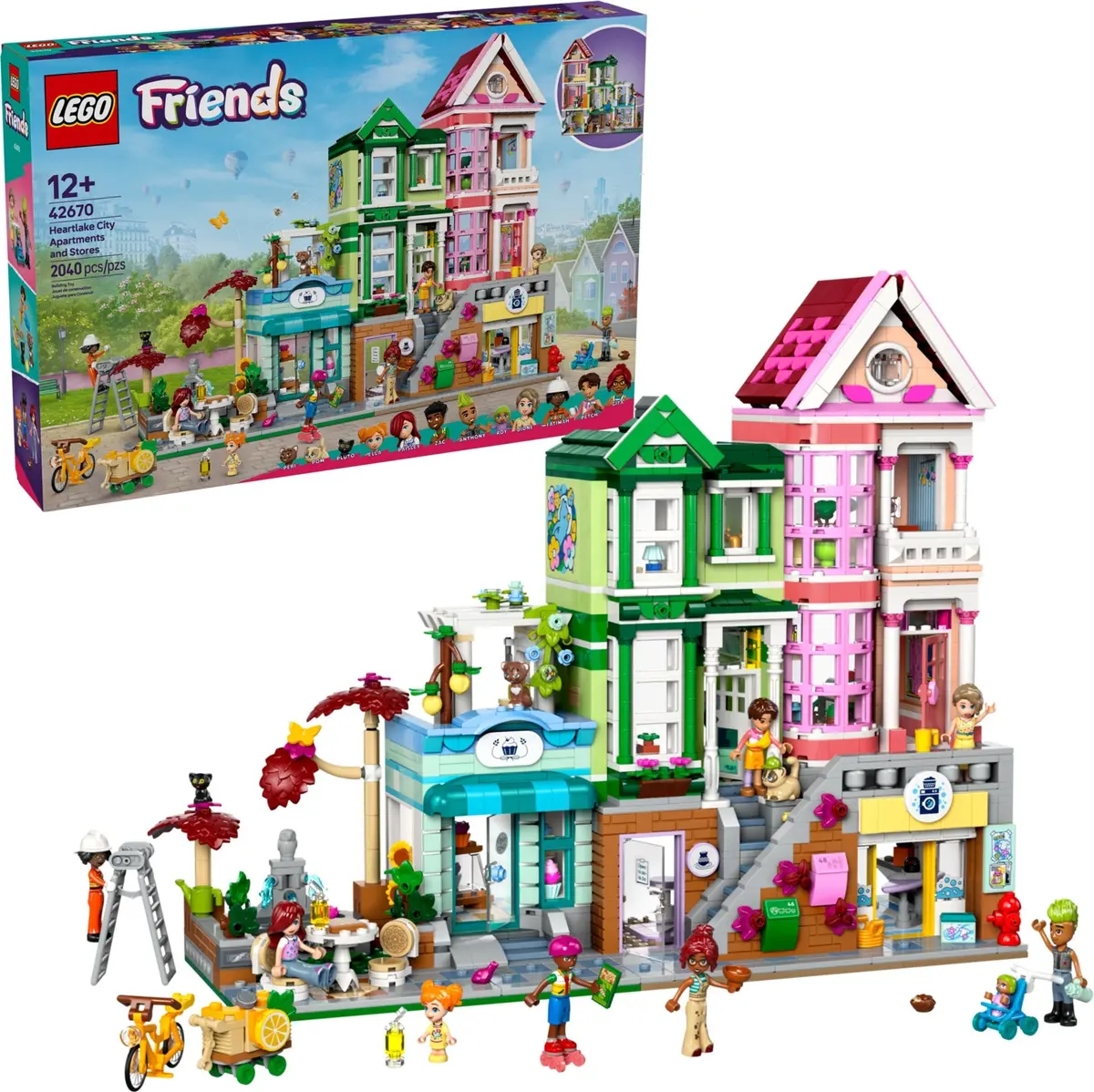 LEGO Friends 42670 Heartlake City Apartments and Stores set, image 3