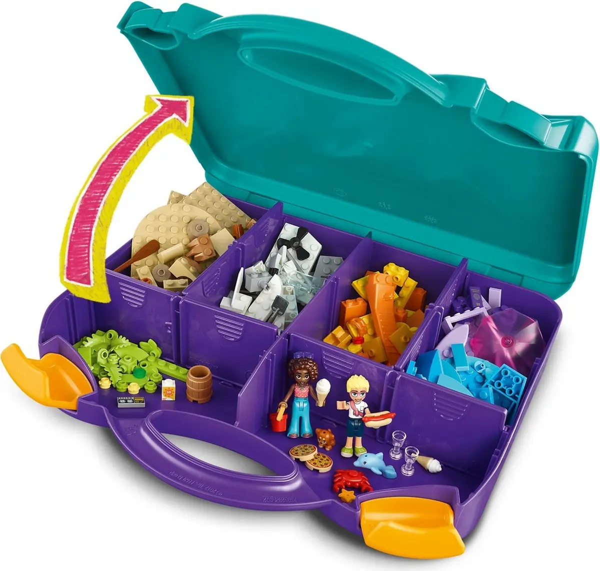 LEGO Friends 42672 Creative Beach and Travel Suitcase set, image 7