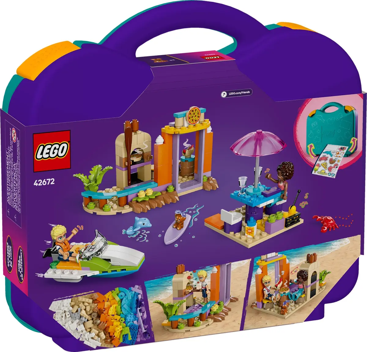 LEGO Friends 42672 Creative Beach and Travel Suitcase set, image 2
