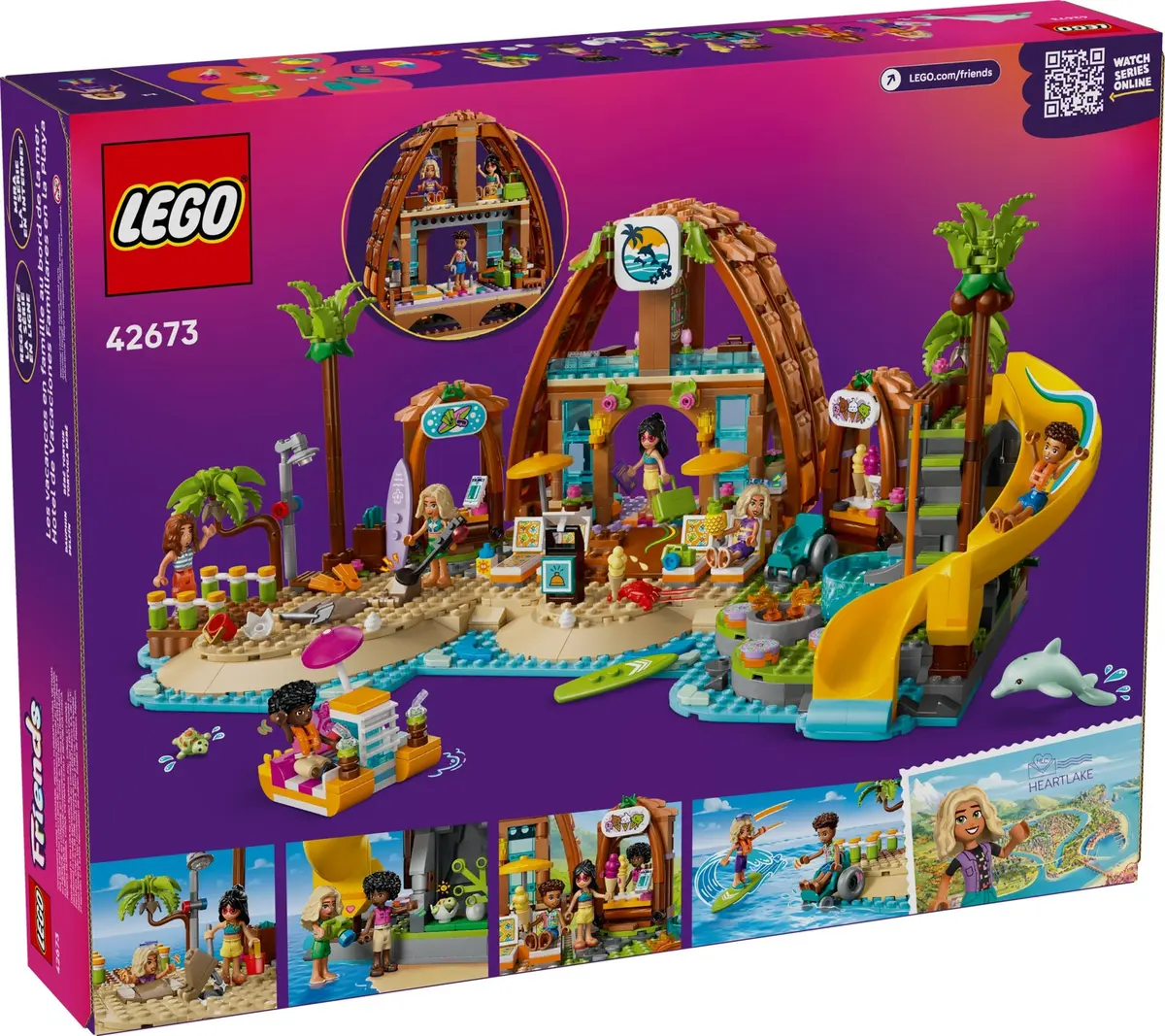 LEGO Friends 42673 Family Vacation Beach Resort set, image 2