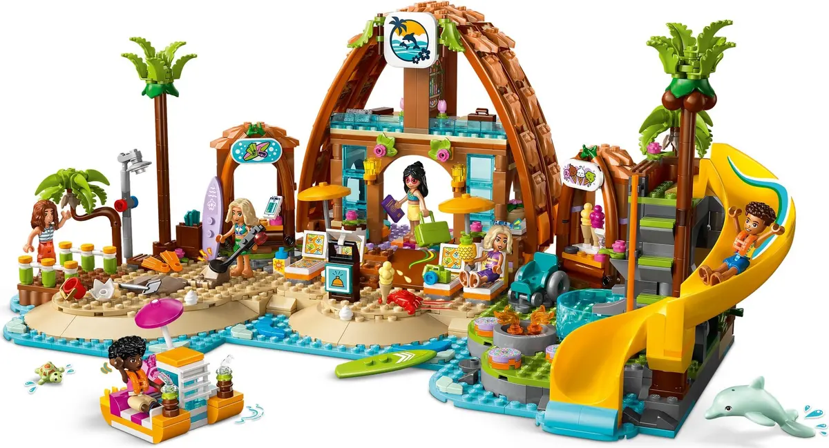 LEGO Friends 42673 Family Vacation Beach Resort set, image 9