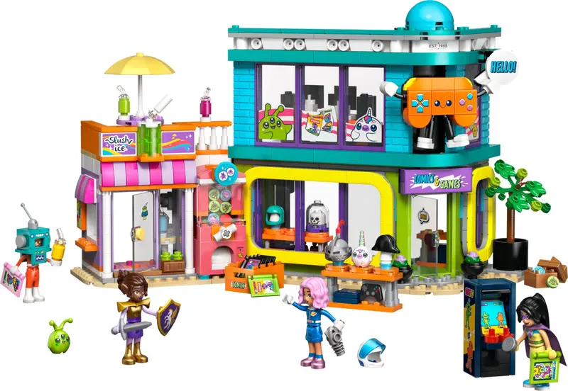 LEGO Friends 42674 Comic Book and Game Store set