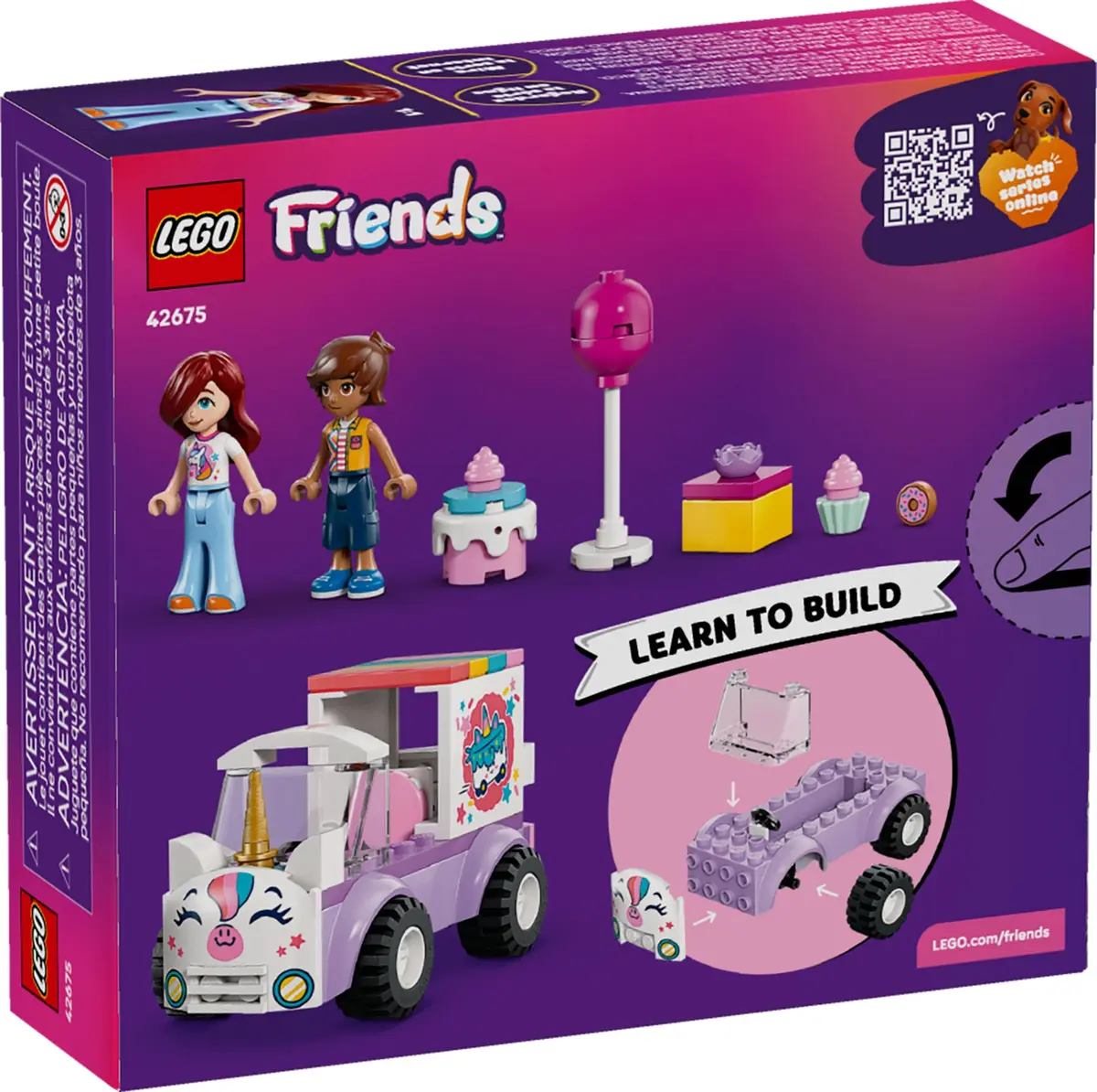 LEGO Friends 42675 Unicorn Cake Delivery Car set, image 3