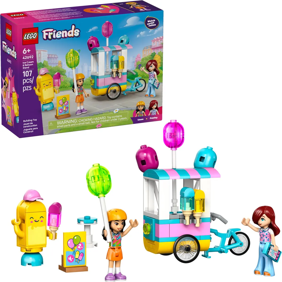 LEGO Friends 42692 Ice Cream & Balloon Stand set, image 3