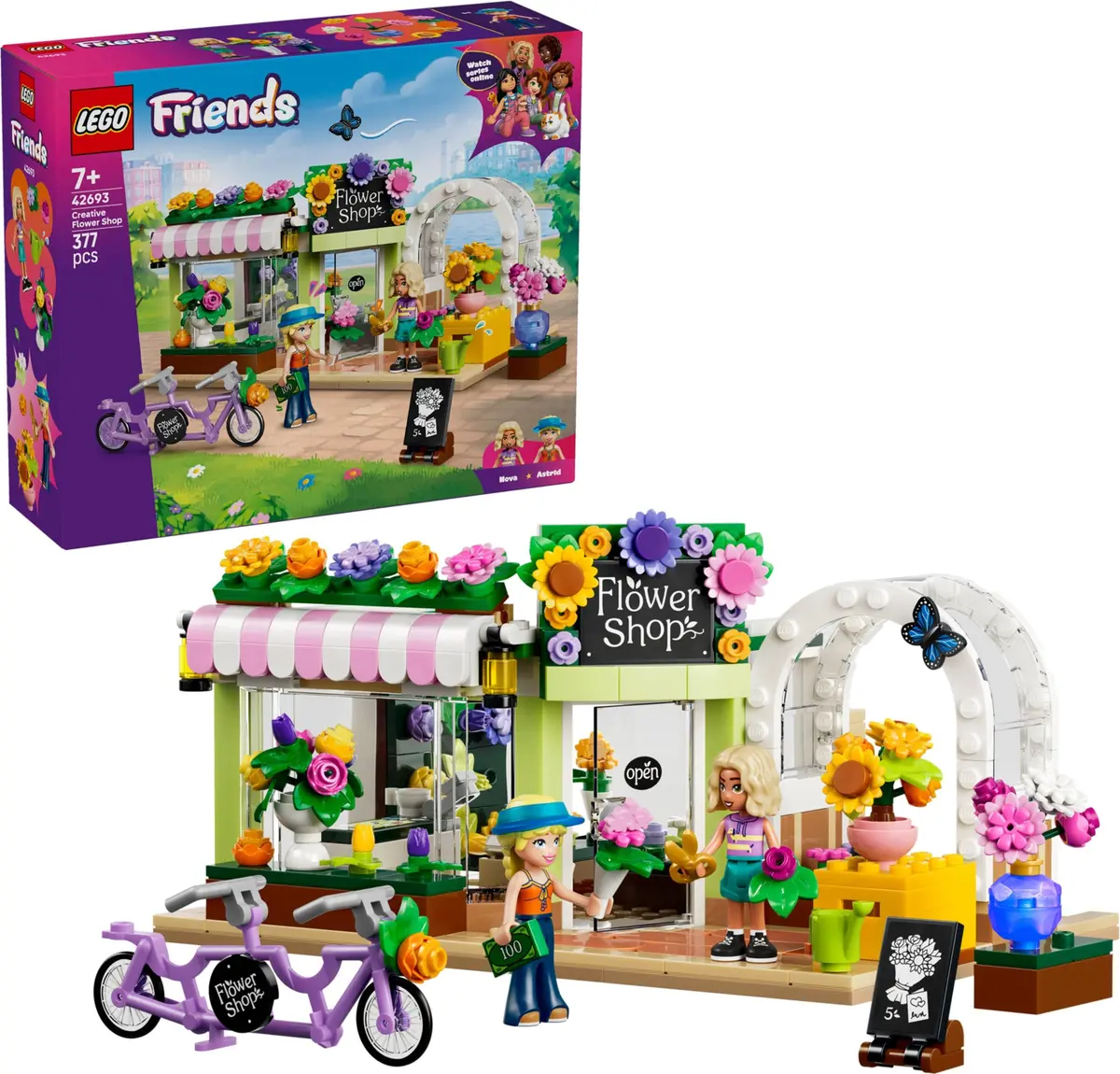 LEGO Friends 42693 Creative Flower Shop set, image 3