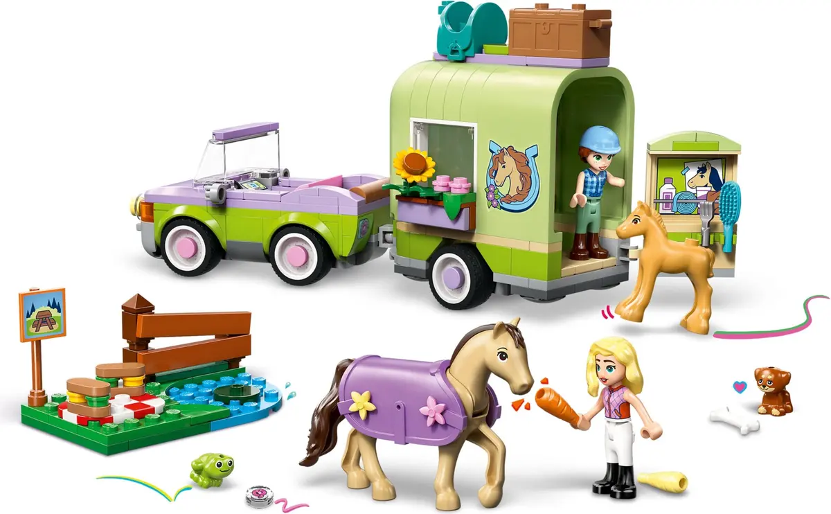 LEGO Friends 42695 Horse & Baby Foal Trailer set, image 9