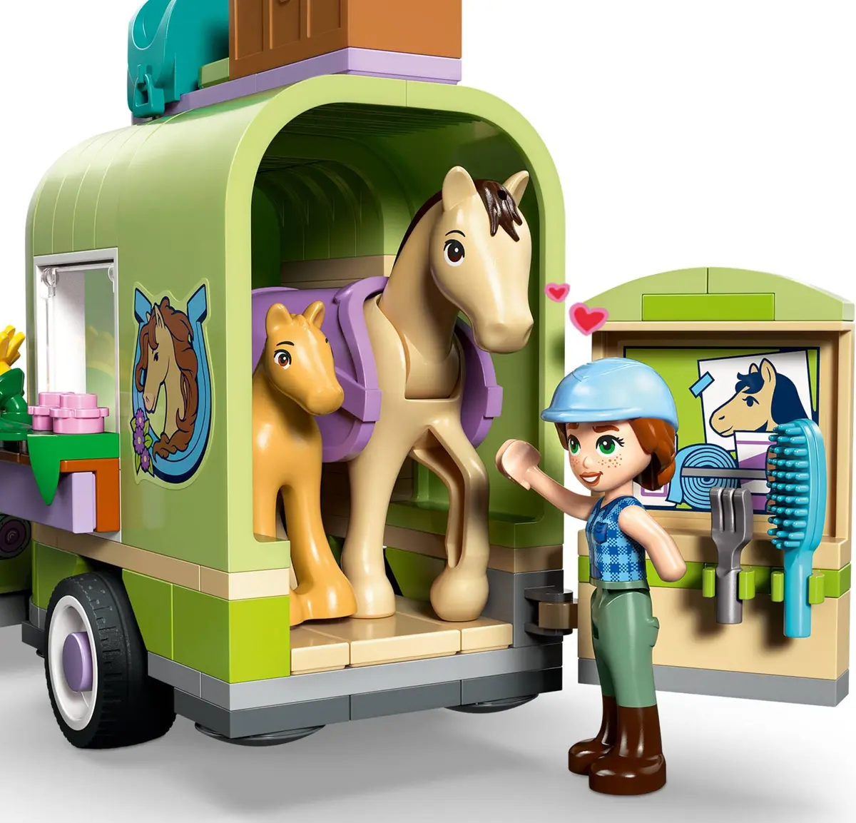 LEGO Friends 42695 Horse & Baby Foal Trailer set, image 10