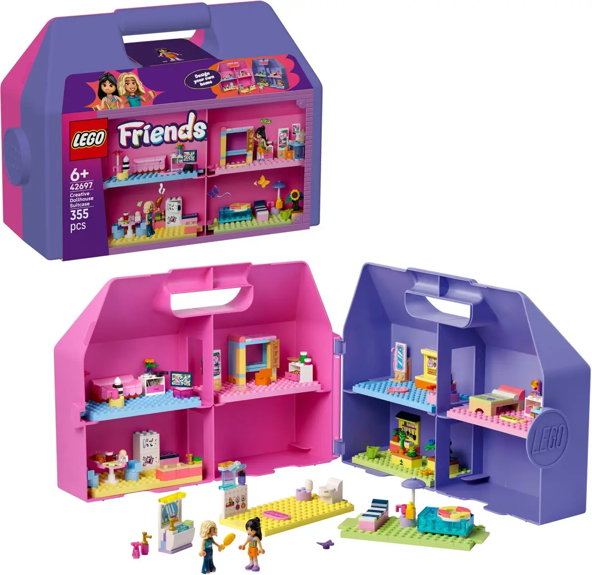 LEGO Friends 42697 Creative Dollhouse Suitcase set, image 4