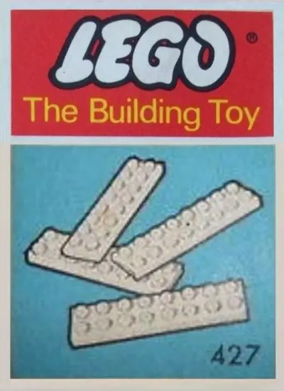 LEGO System 427 8 Pieces 2x8 (The Building Toy) set
