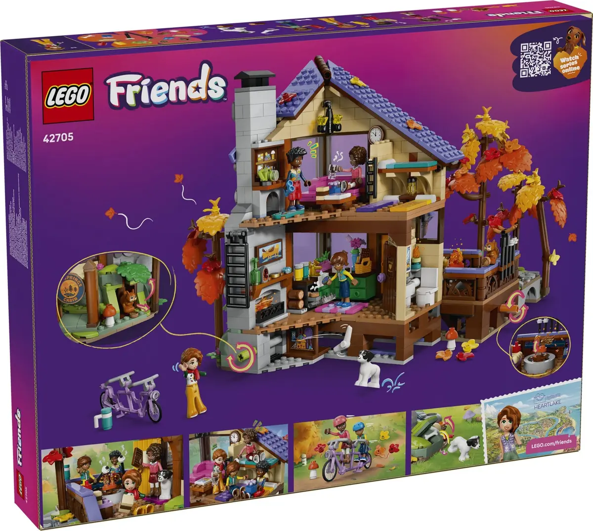 LEGO Friends 42705 Cosy Fall Forest Cabin set, image 3