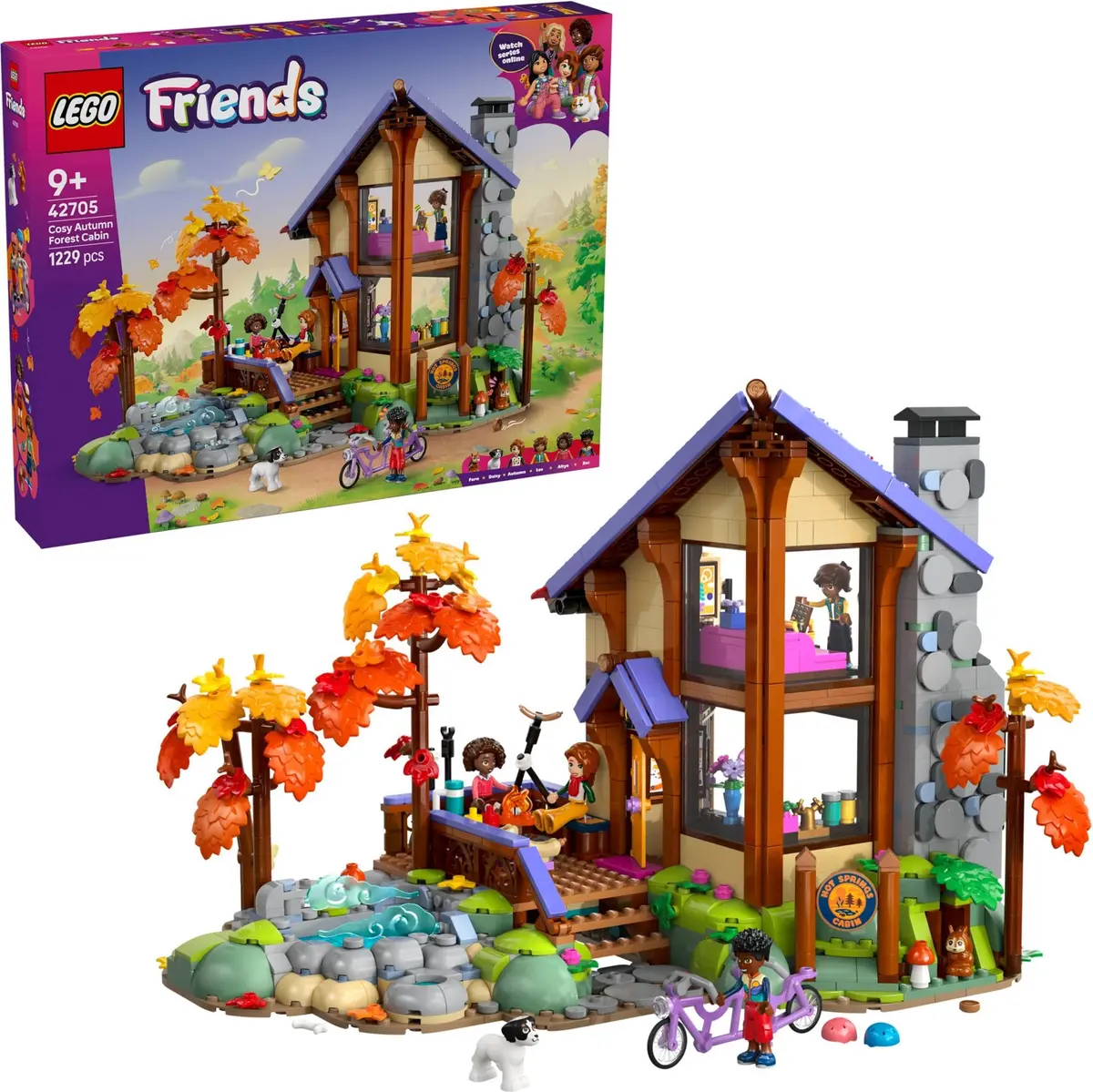 LEGO Friends 42705 Cosy Fall Forest Cabin set, image 4