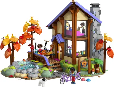 LEGO Friends 42705 Cosy Fall Forest Cabin set