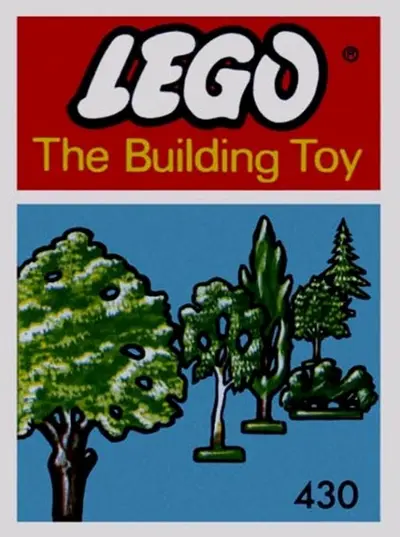 LEGO System 430 Six Trees and Bushes (The Building Toy) set