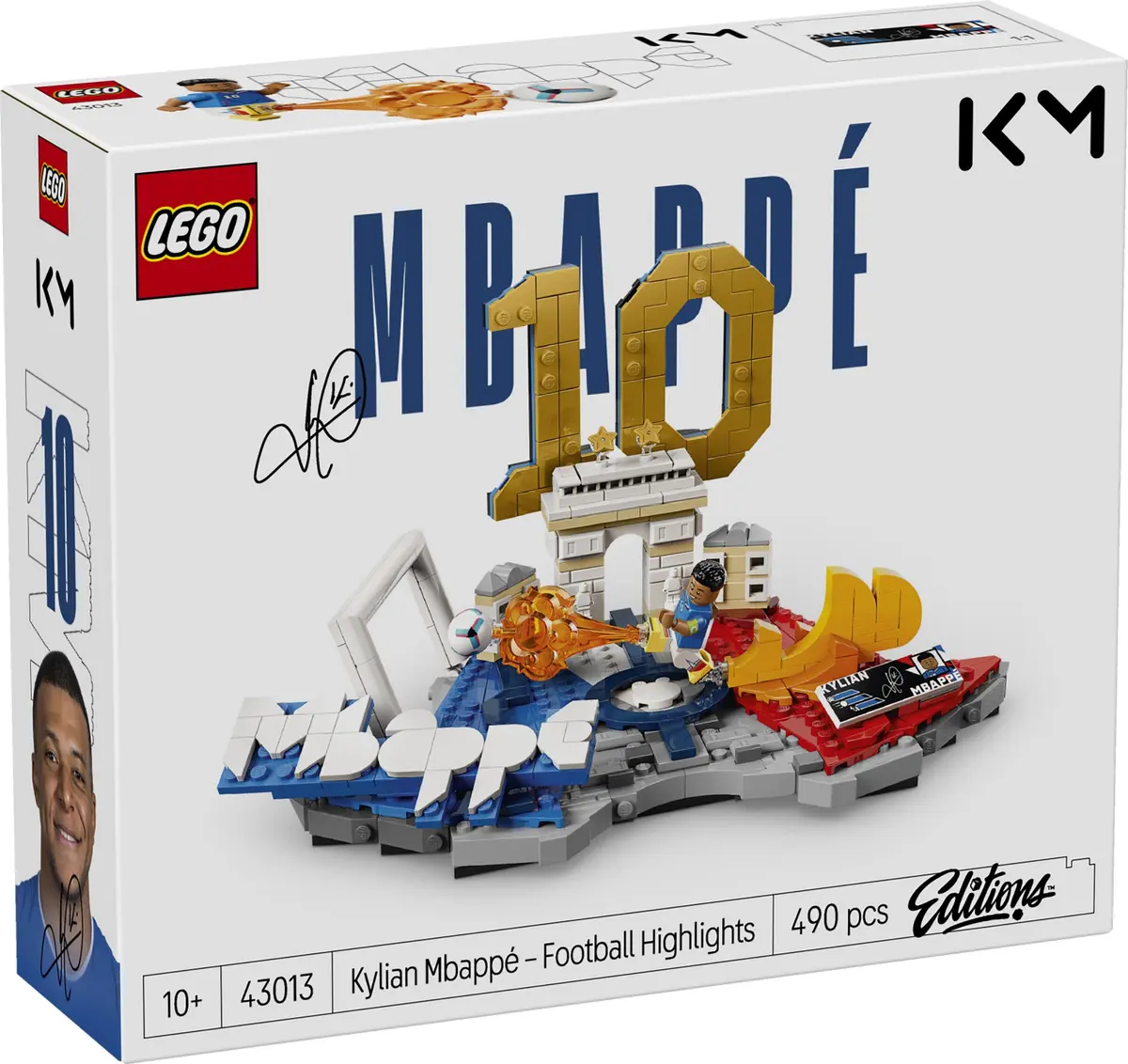 LEGO Editions 43013 Kylian Mbappé – Football Highlights set, image 2