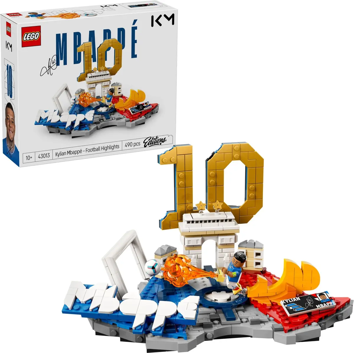 LEGO Editions 43013 Kylian Mbappé – Football Highlights set, image 4