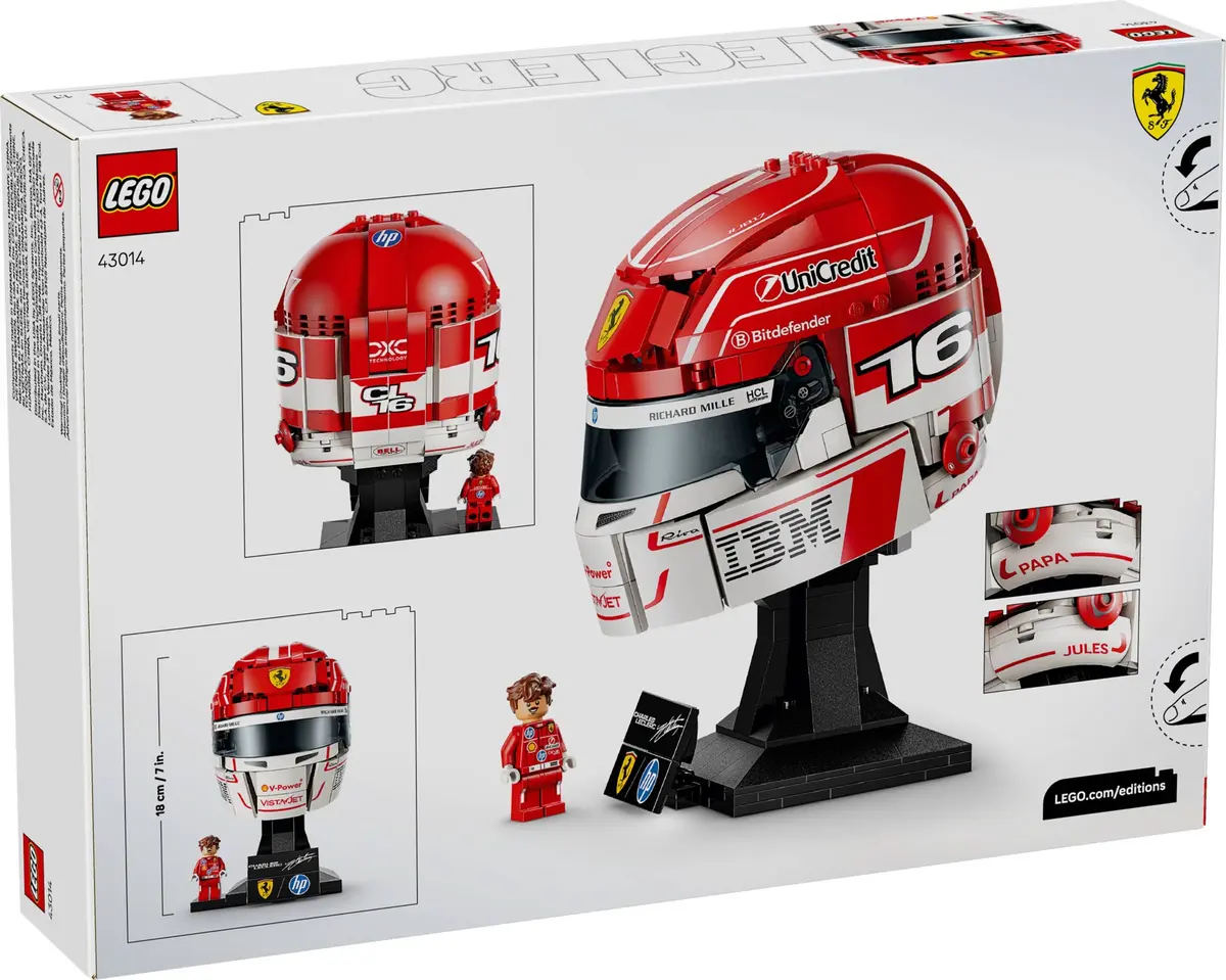 LEGO Editions 43014 Scuderia Ferrari HP Charles Leclerc Helmet set, image 3