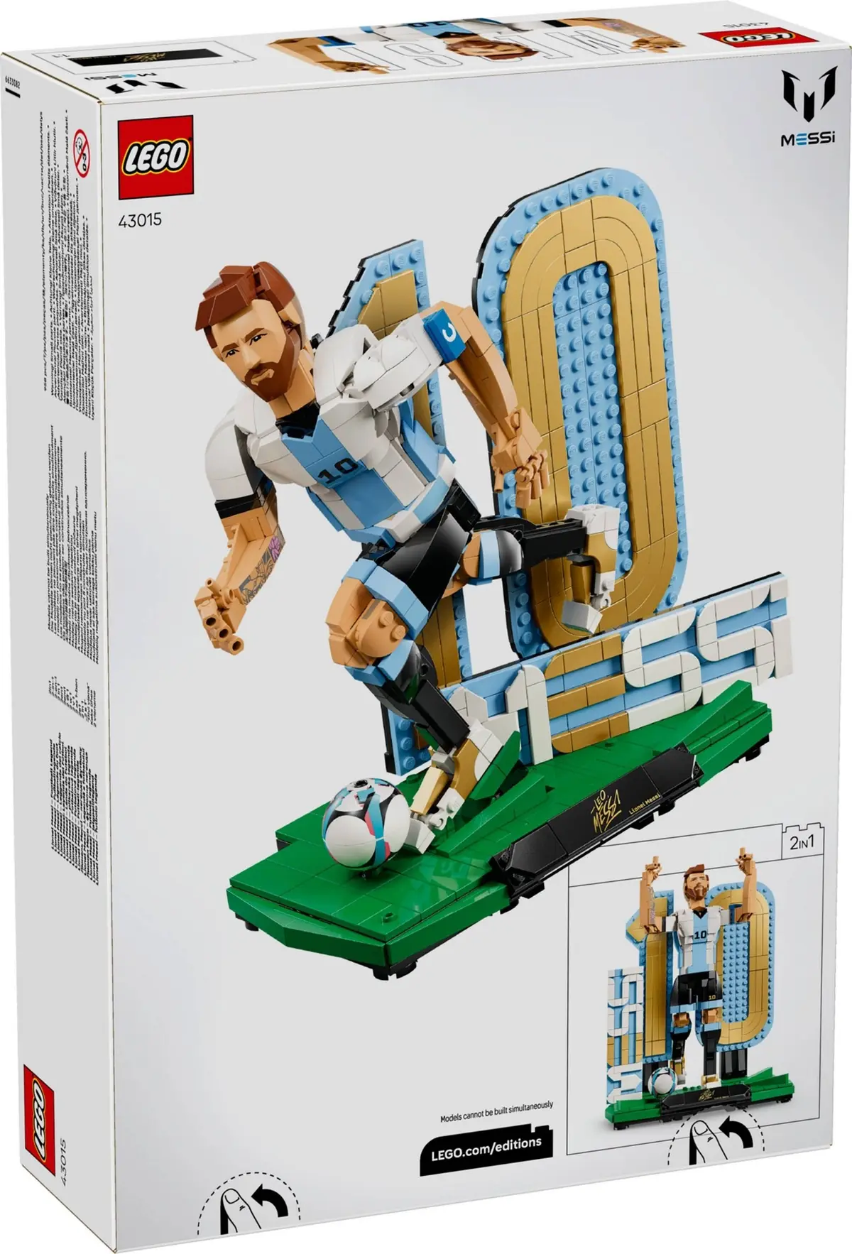 LEGO Editions 43015 Lionel Messi – Football Legend set, image 3