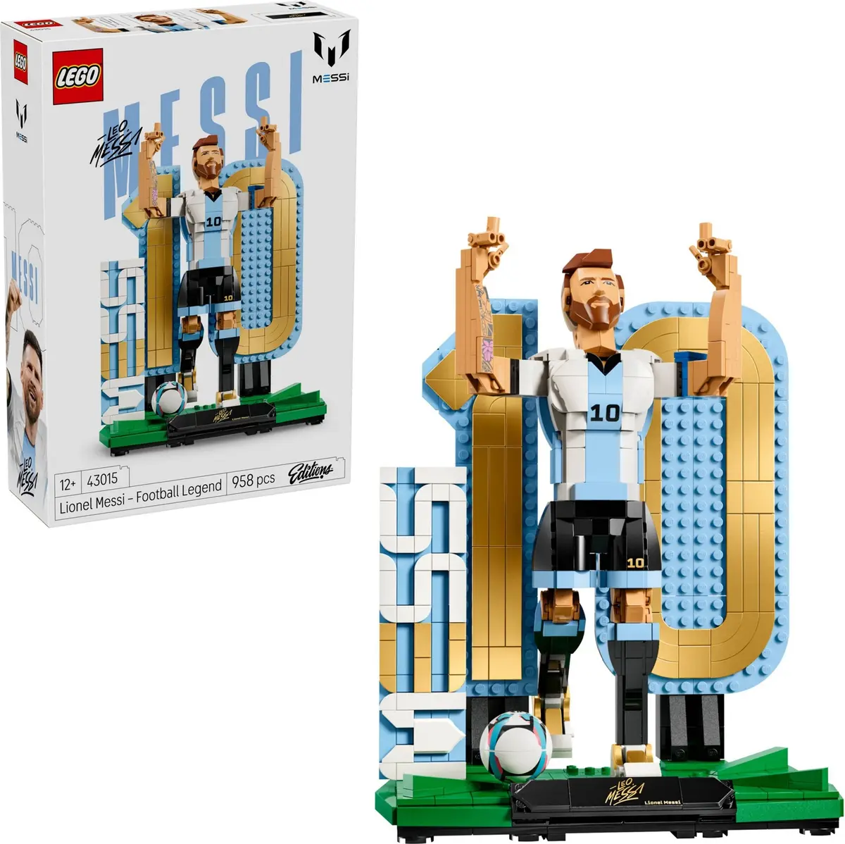 LEGO Editions 43015 Lionel Messi – Football Legend set, image 4