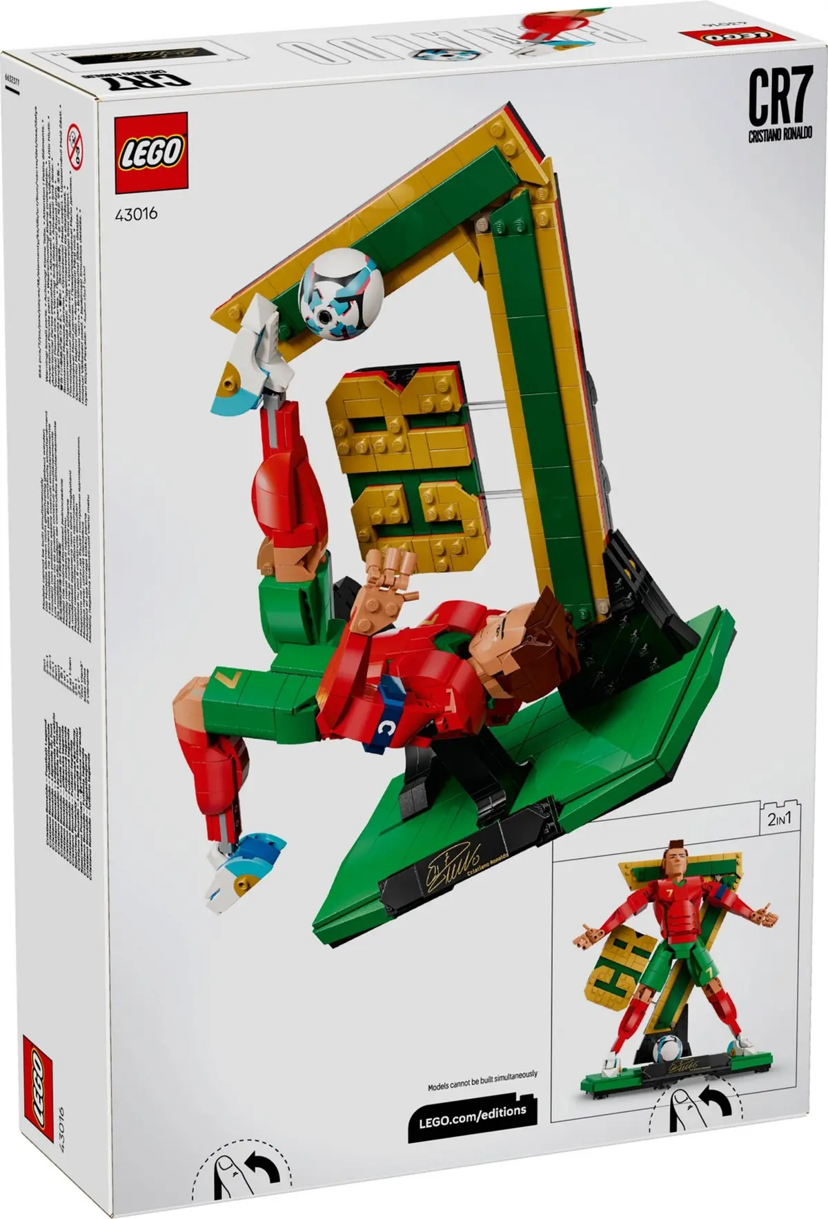 LEGO Editions 43016 Cristiano Ronaldo – Football Legend set, image 3