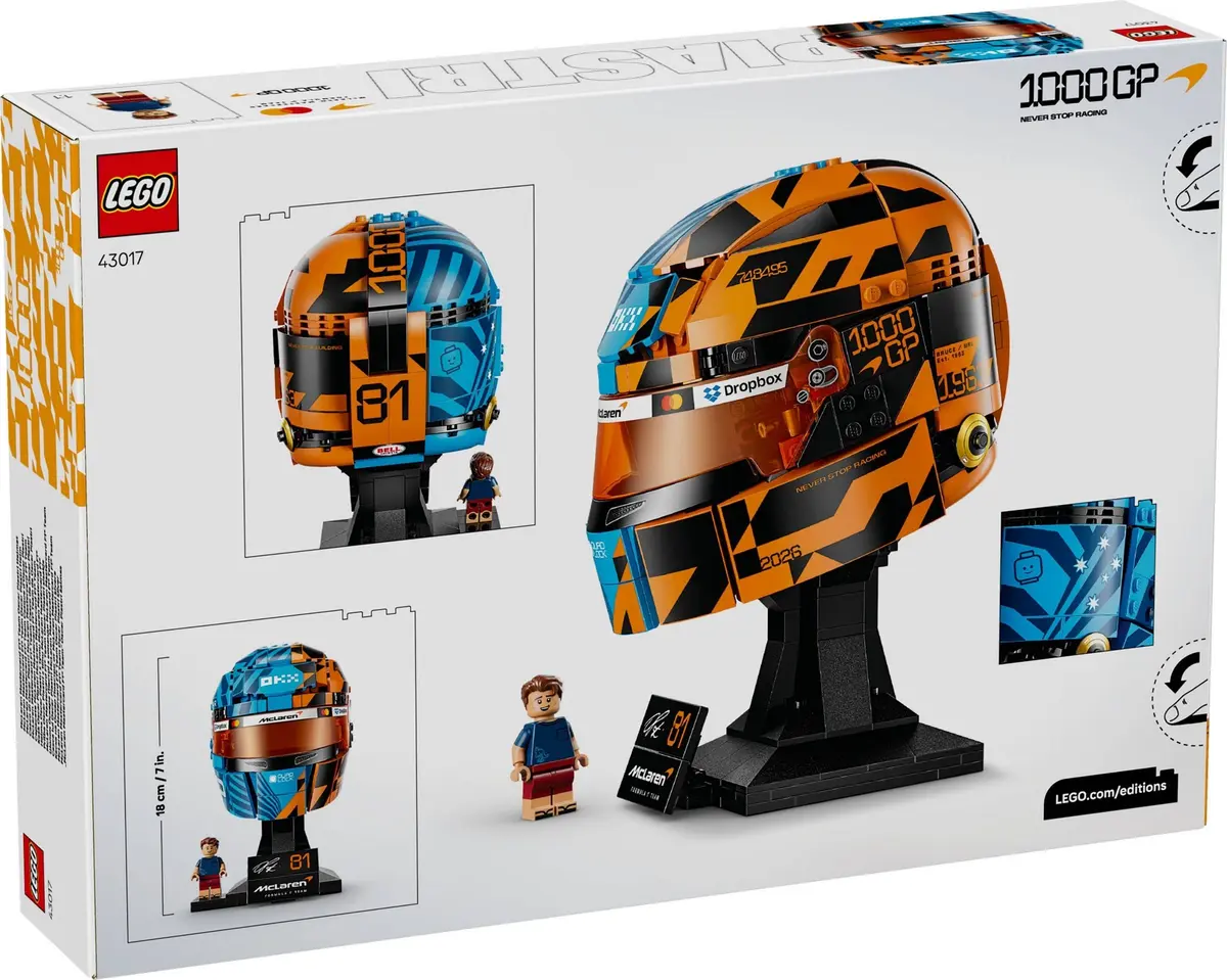 LEGO Editions 43017 McLaren Mastercard F1 Team Oscar Piastri Helmet set, image 2