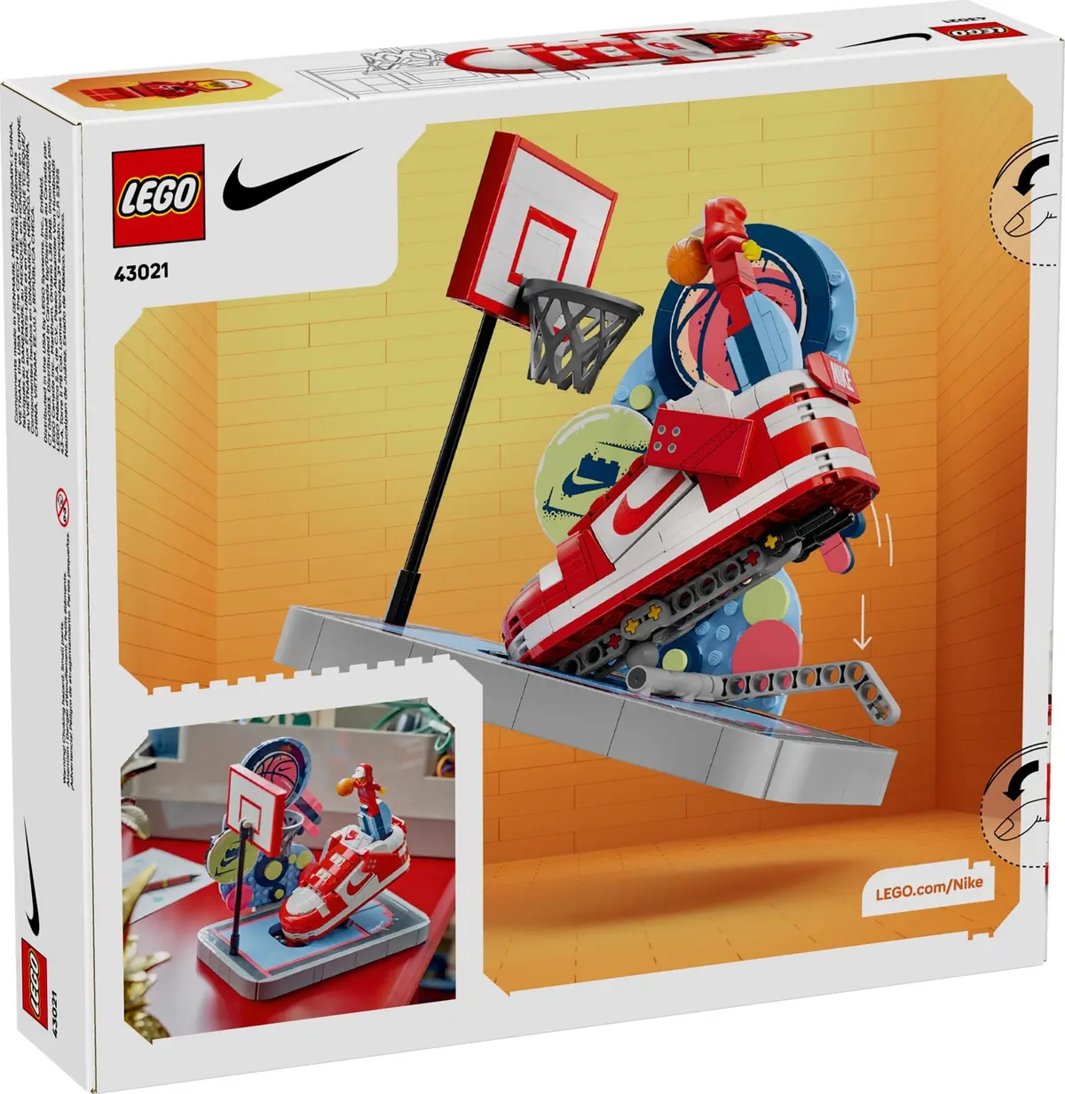 LEGO Nike 43021 Nike Dunk Trickshot set, image 3