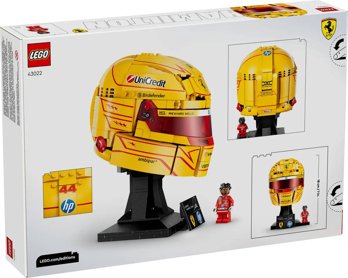 LEGO Editions 43022 Scuderia Ferrari HP Lewis Hamilton Helmet set, image 3