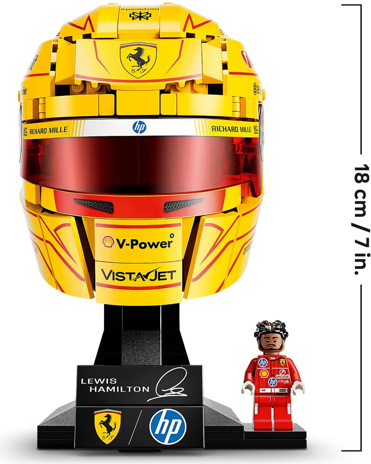 LEGO Editions 43022 Scuderia Ferrari HP Lewis Hamilton Helmet set, image 13