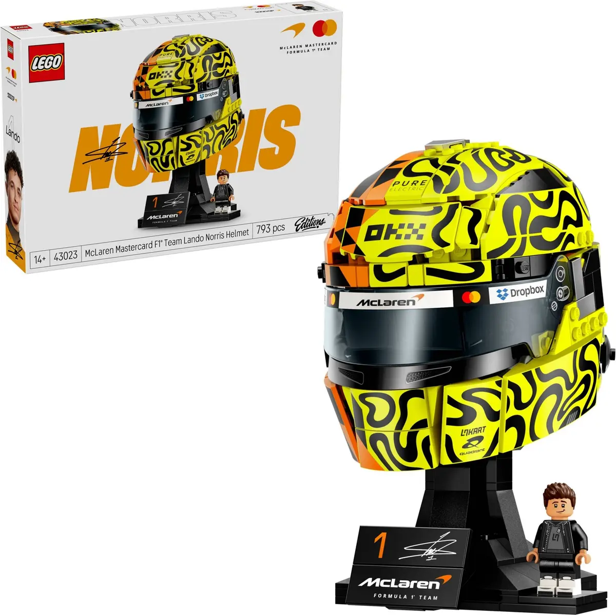 LEGO Editions 43023 McLaren Mastercard F1 Team Lando Norris Helmet set, image 3
