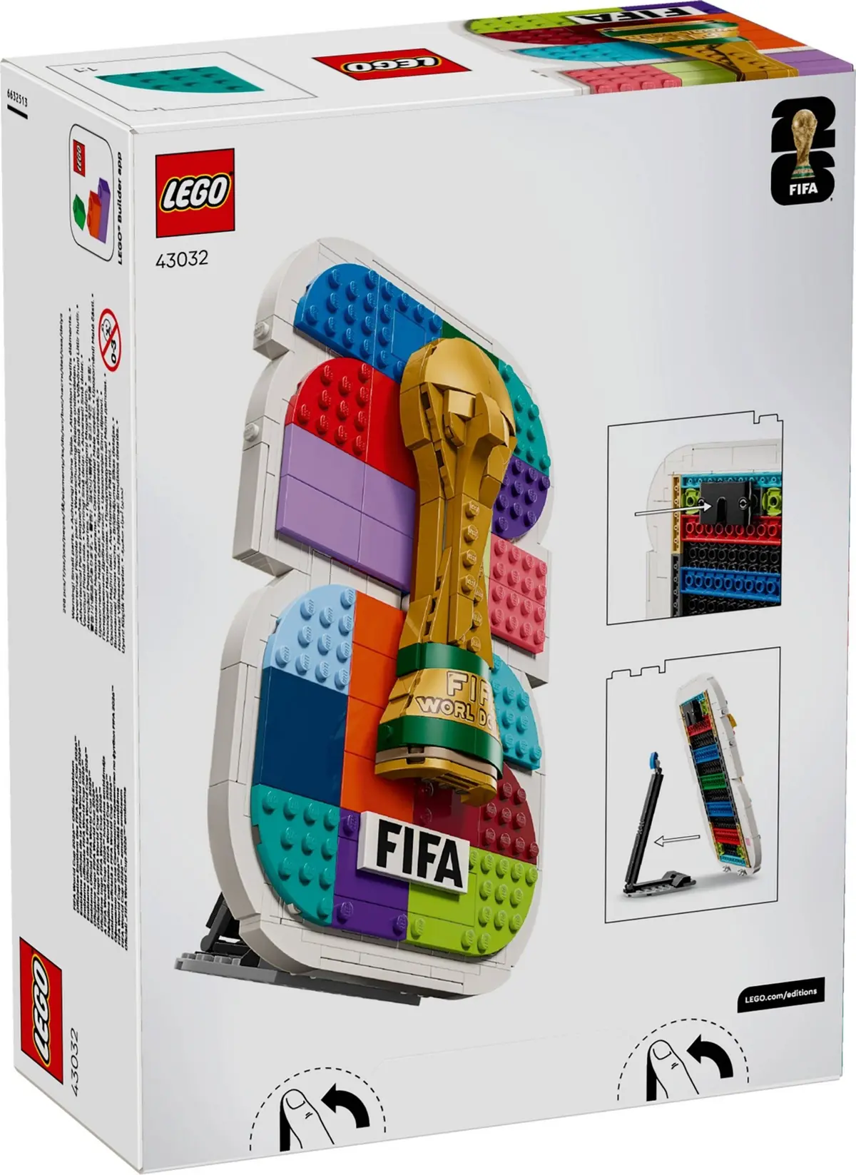 LEGO Editions 43032 FIFA World Cup 2026 Official Emblem set, image 3