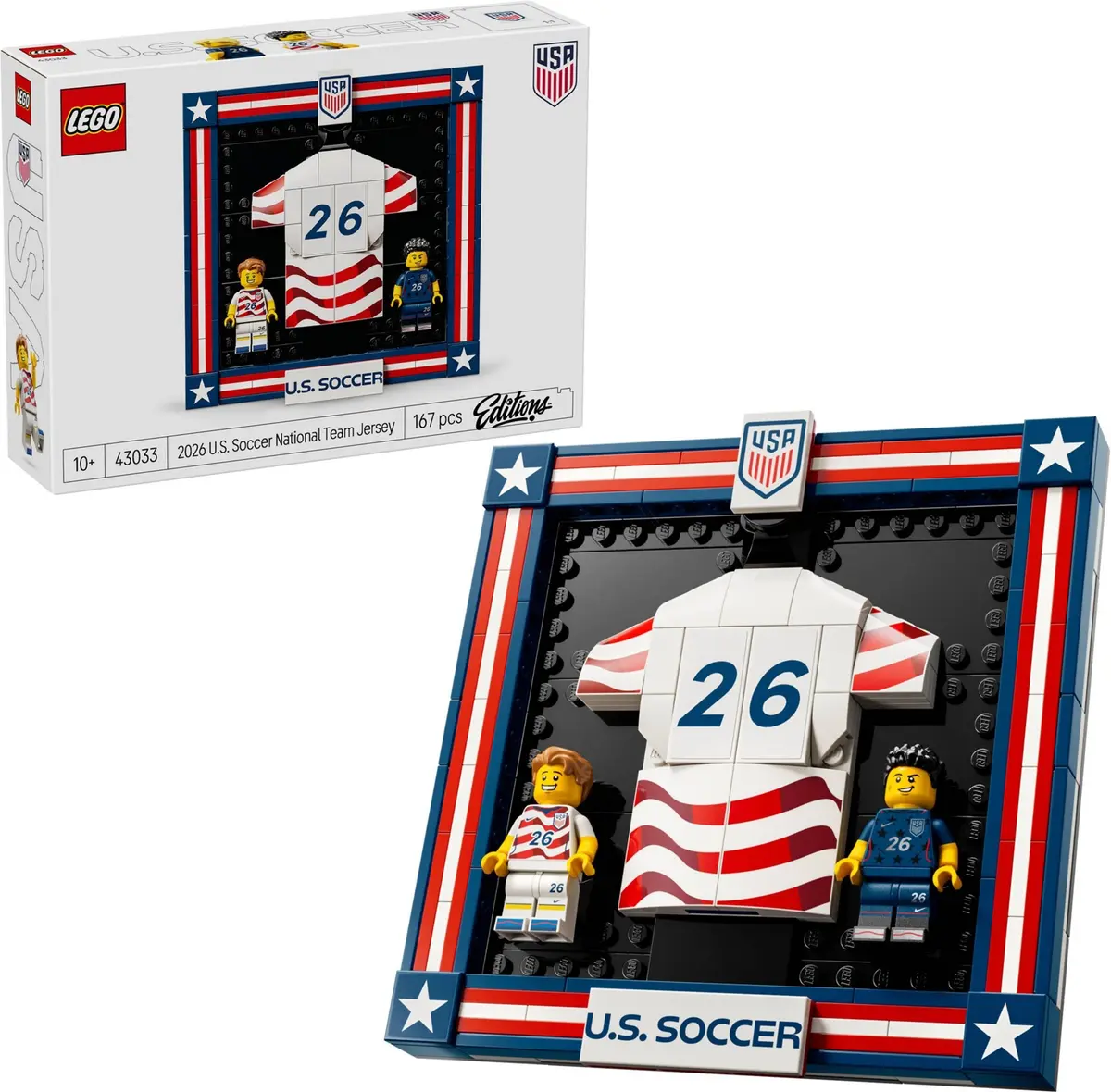 LEGO Editions 43033 2026 U.S. Soccer National Team Jersey set, image 3