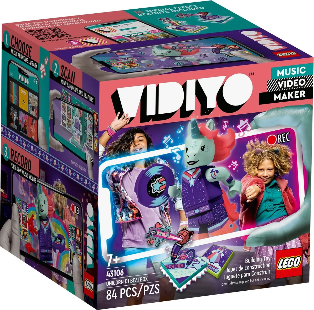 LEGO Vidiyo 43106 Unicorn DJ BeatBox set, image 2