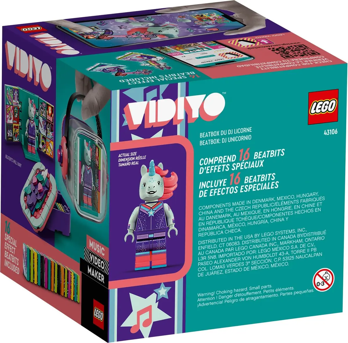 LEGO Vidiyo 43106 Unicorn DJ BeatBox set, image 3