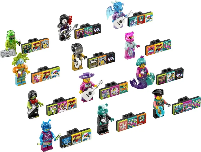 LEGO Vidiyo 43108 Bandmates Series 2 - Complete set