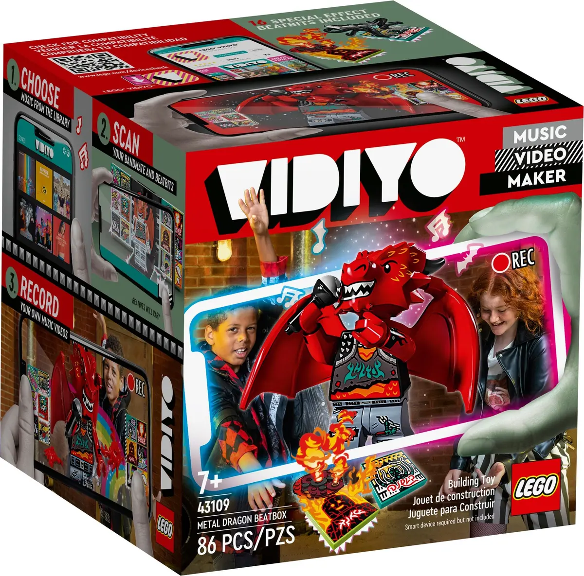 LEGO Vidiyo 43109 Metal Dragon BeatBox set, image 2