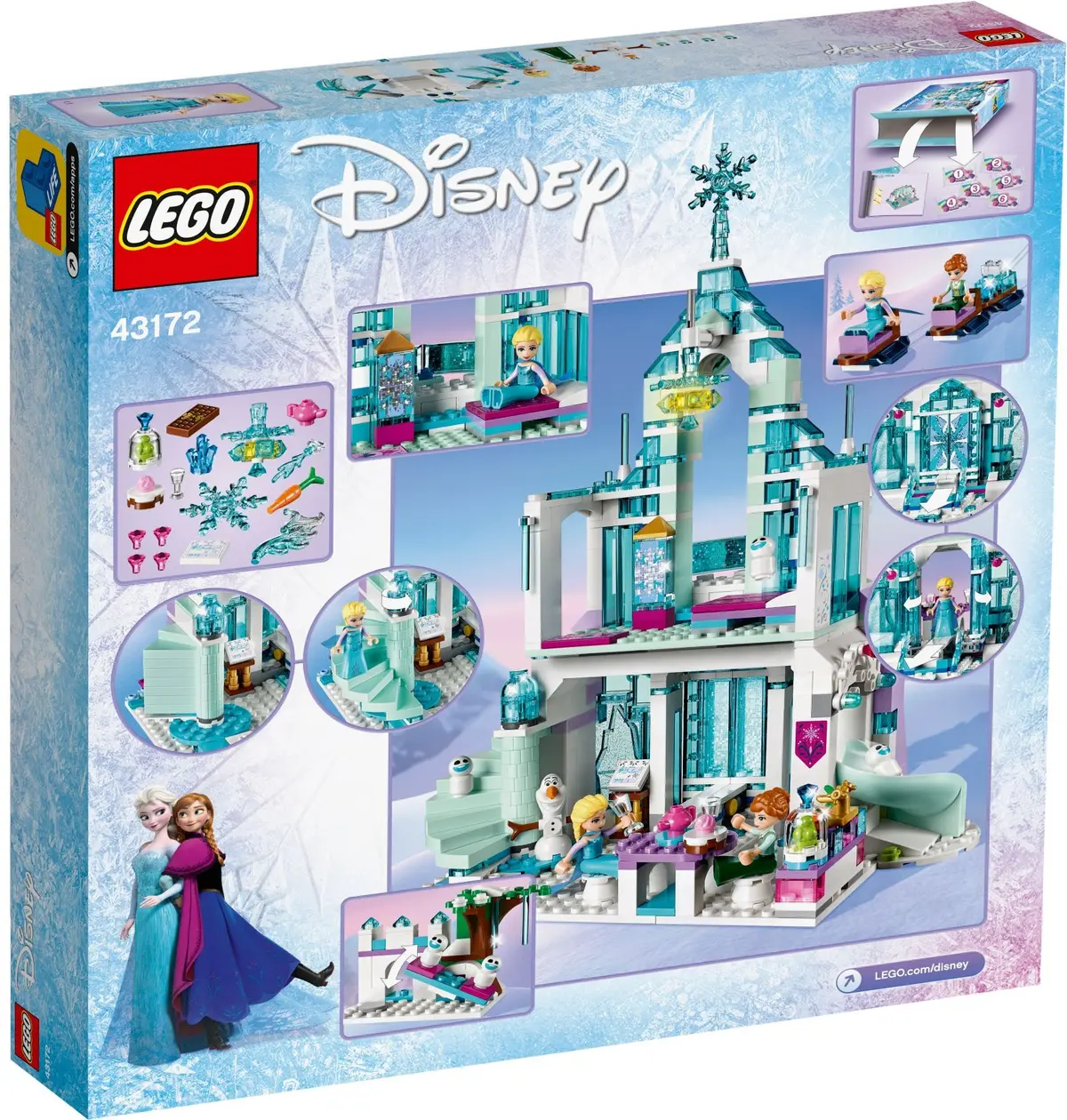 LEGO Disney 43172 Elsa's Magical Ice Palace set, image 6