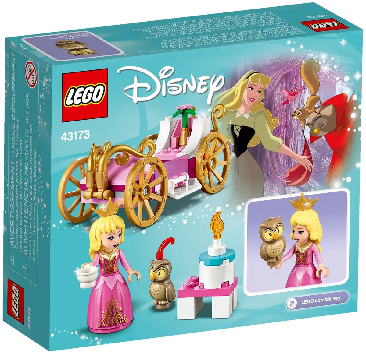 LEGO Disney 43173 Aurora's Royal Carriage set, image 5