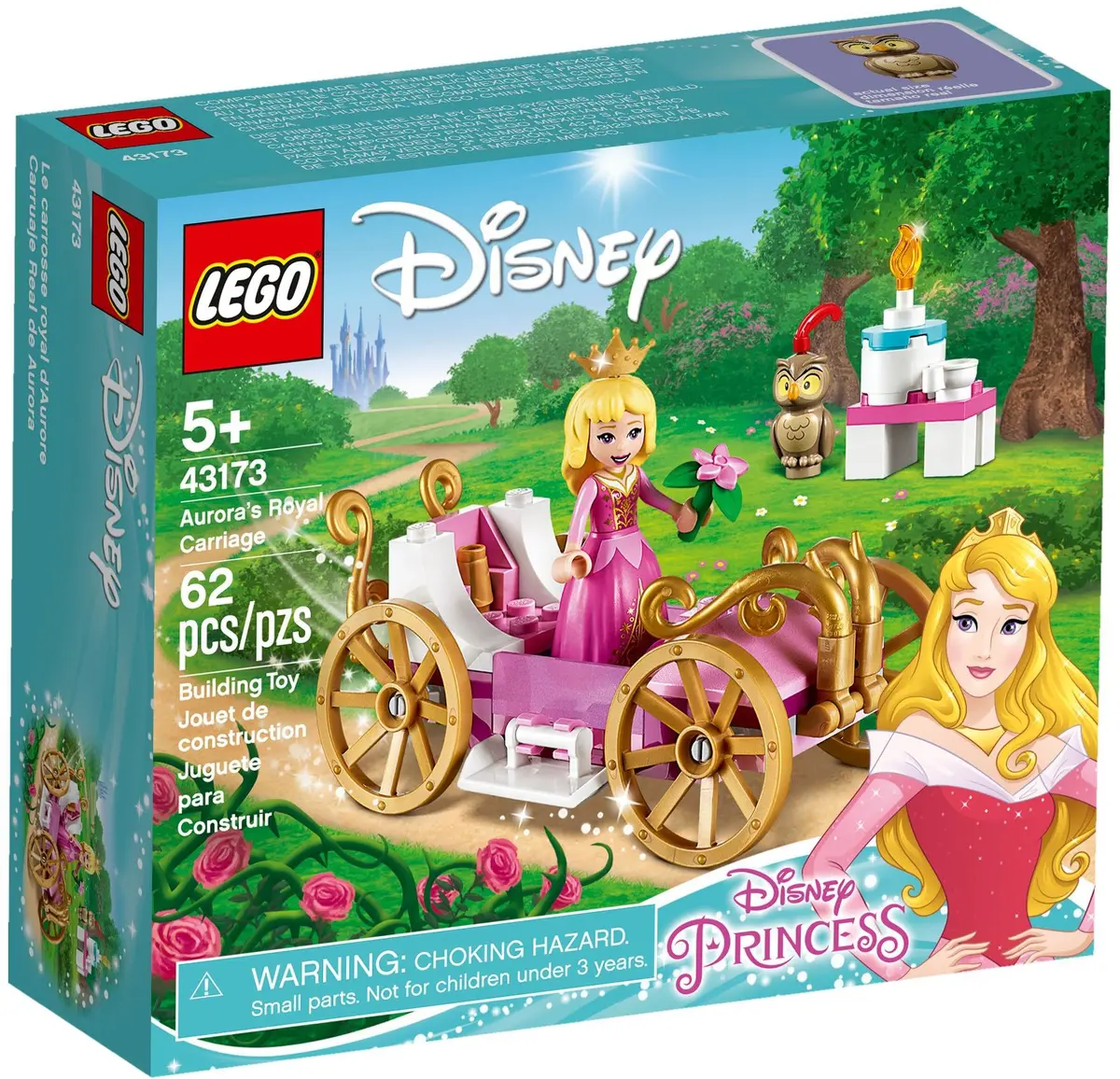 LEGO Disney 43173 Aurora's Royal Carriage set, image 2