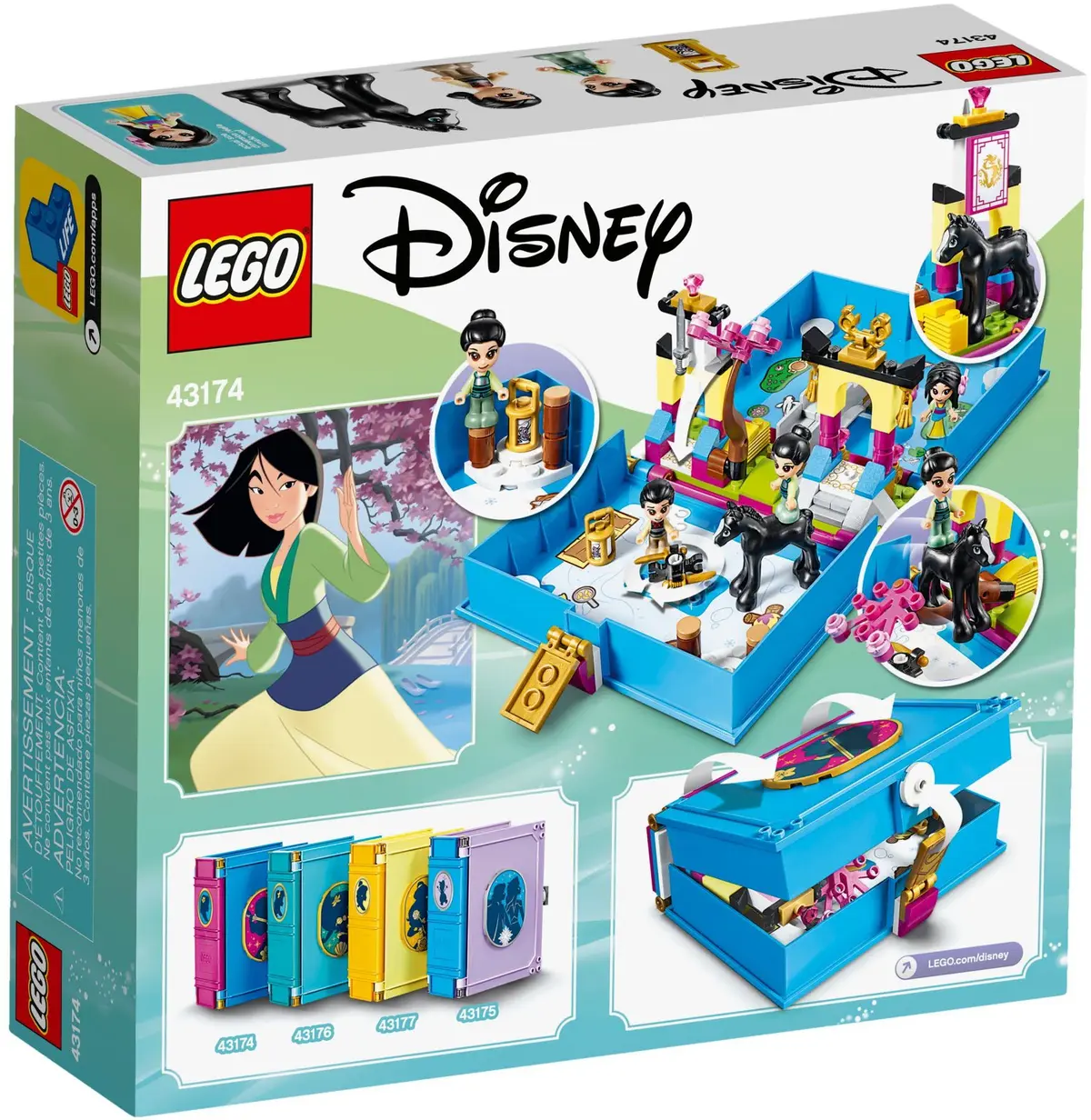LEGO Disney 43174 Mulan's Storybook Adventures set, image 5