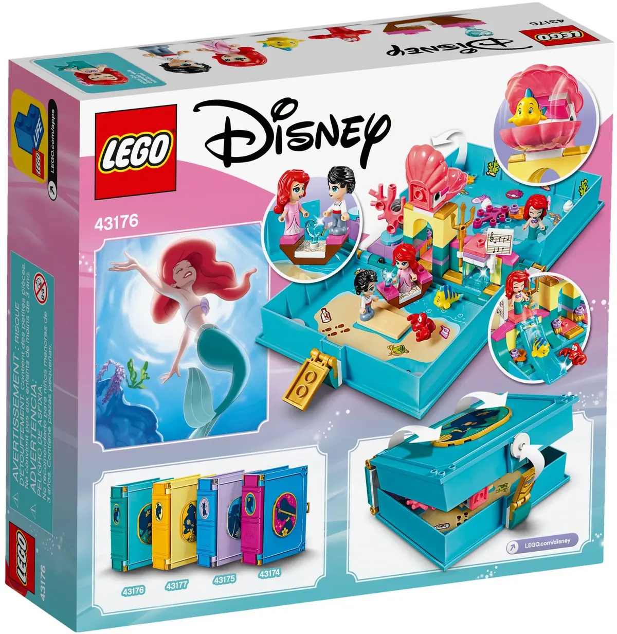 LEGO Disney 43176 Ariel's Storybook Adventures set, image 5