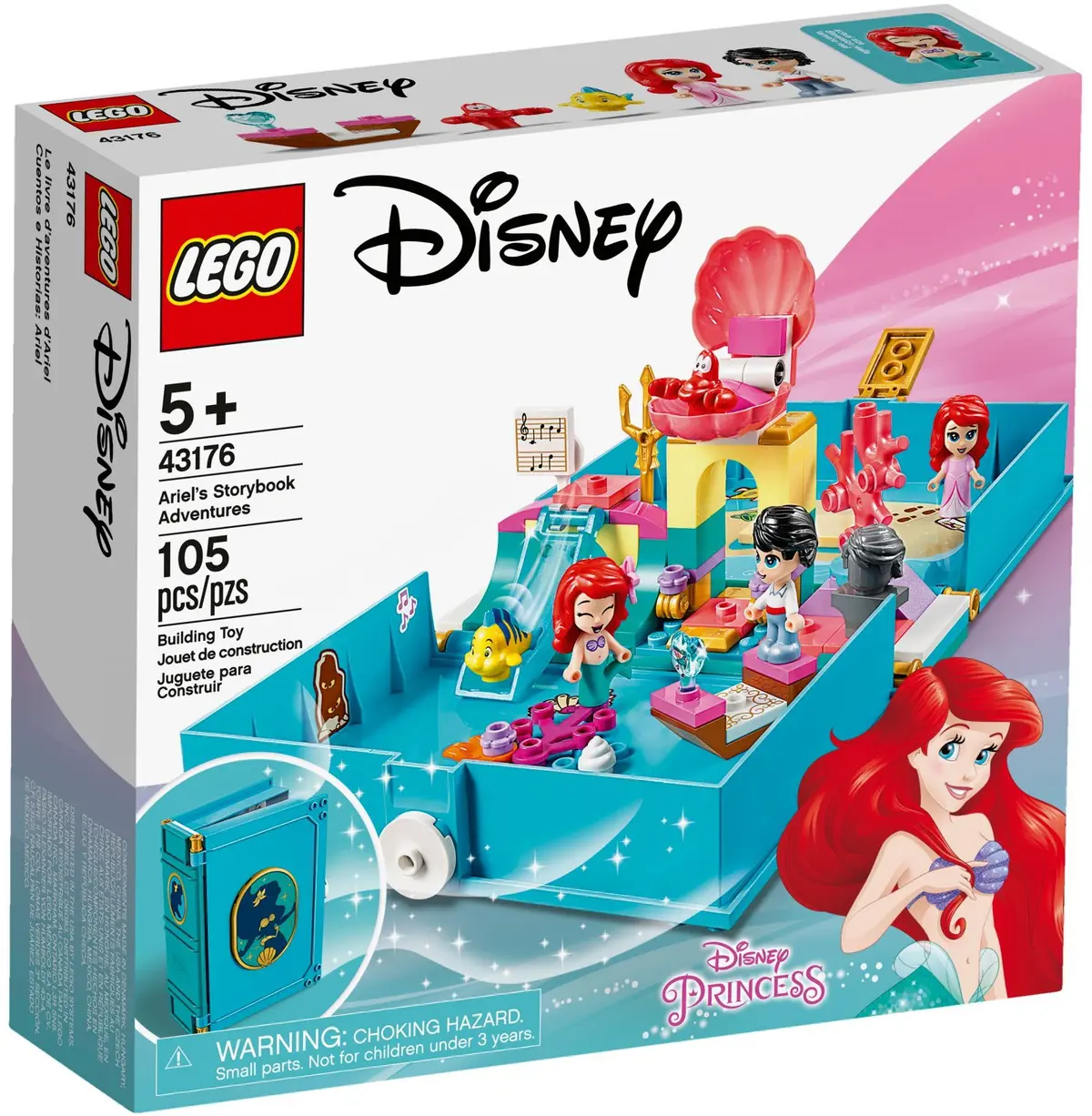 LEGO Disney 43176 Ariel's Storybook Adventures set, image 2