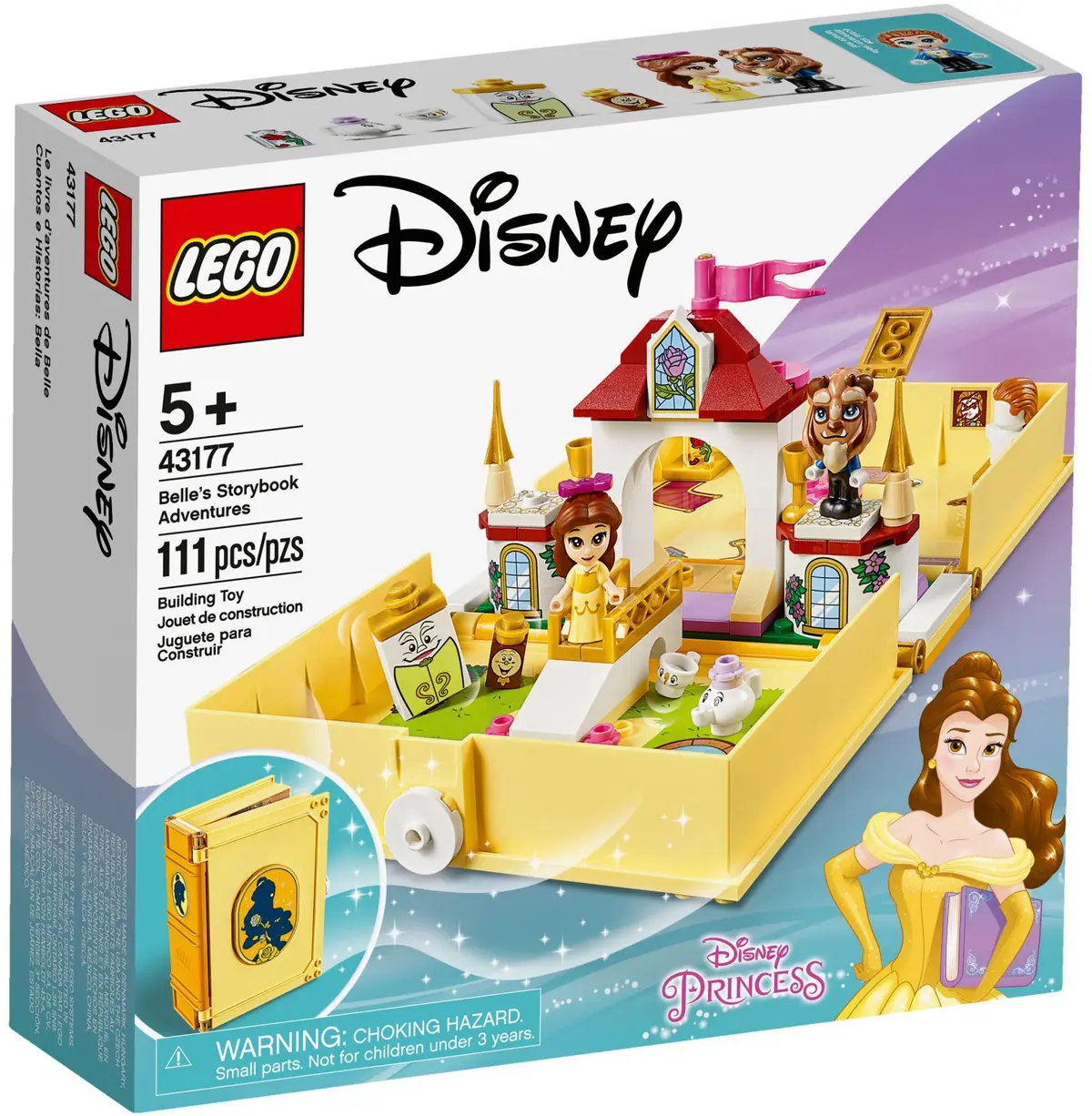 LEGO Disney 43177 Belle's Storybook Adventures set, image 2