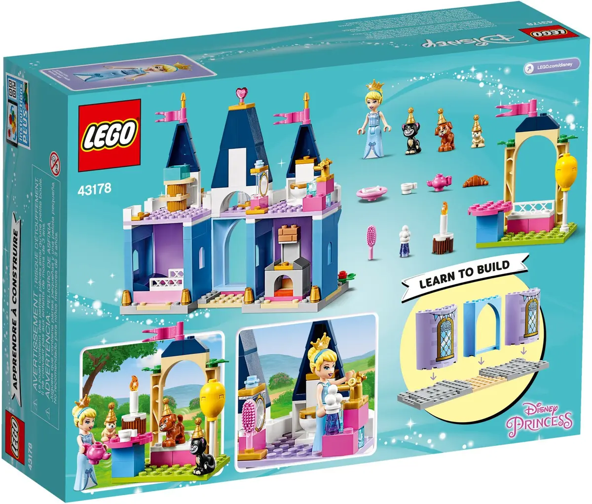 LEGO Disney 43178 Cinderella's Castle Celebration set, image 5