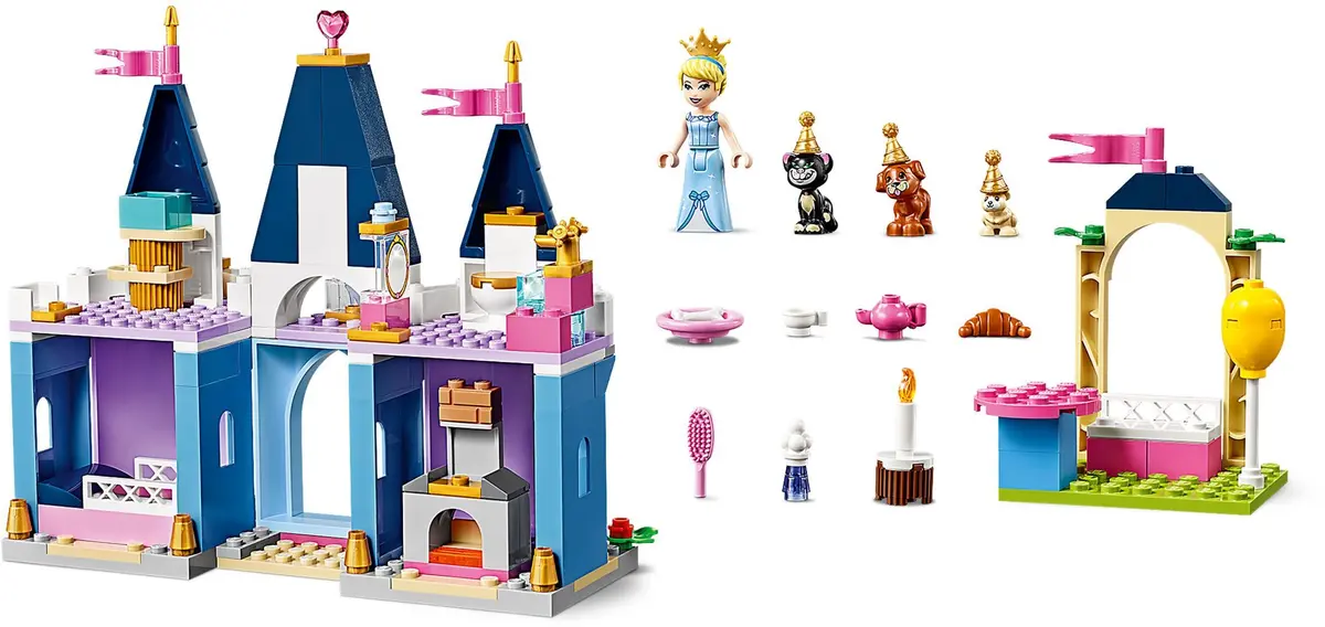 LEGO Disney 43178 Cinderella's Castle Celebration set, image 4