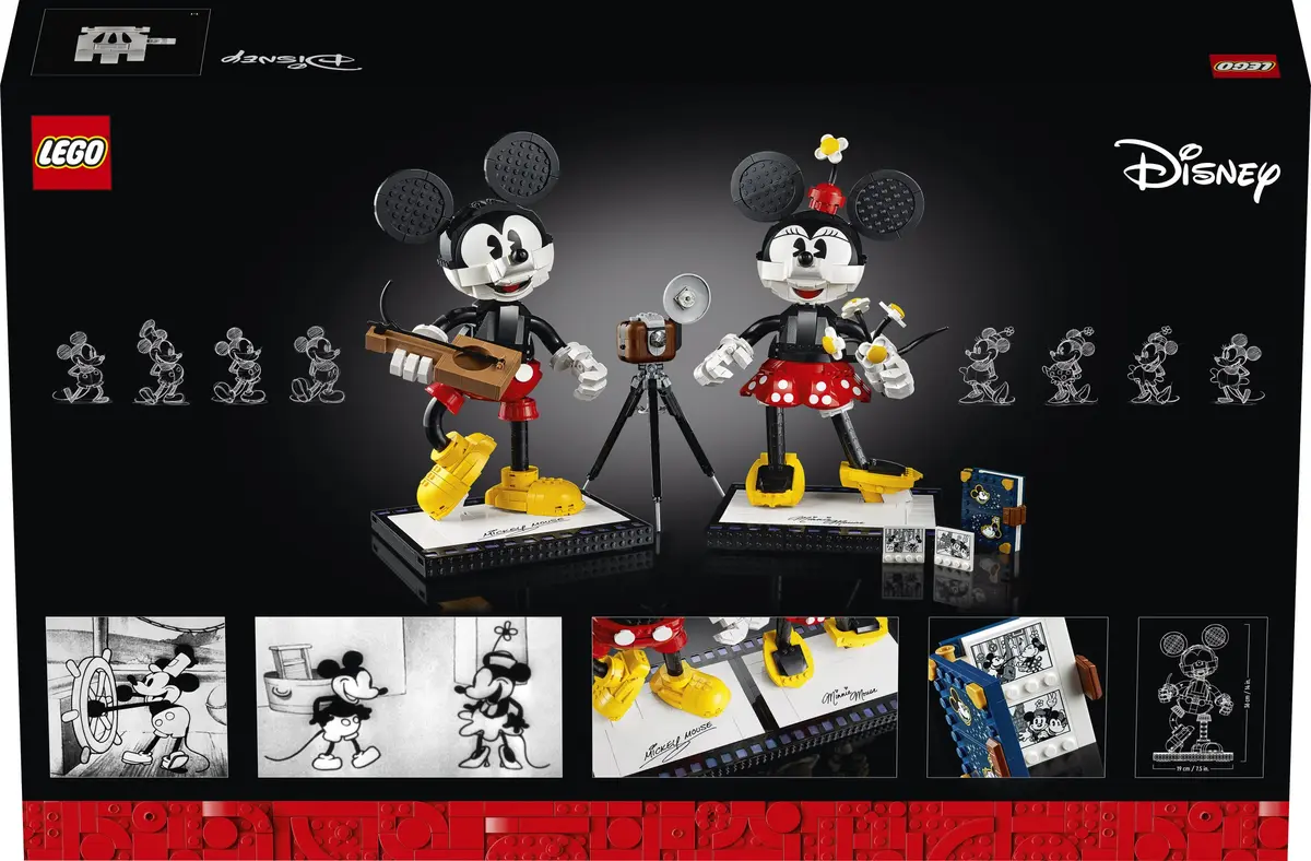 LEGO Disney 43179 Mickey Mouse and Minnie Mouse Buildable Characters set, image 37